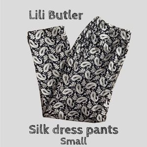 Lili Butler_Silk Paisley Dress Pants_SMALL 0